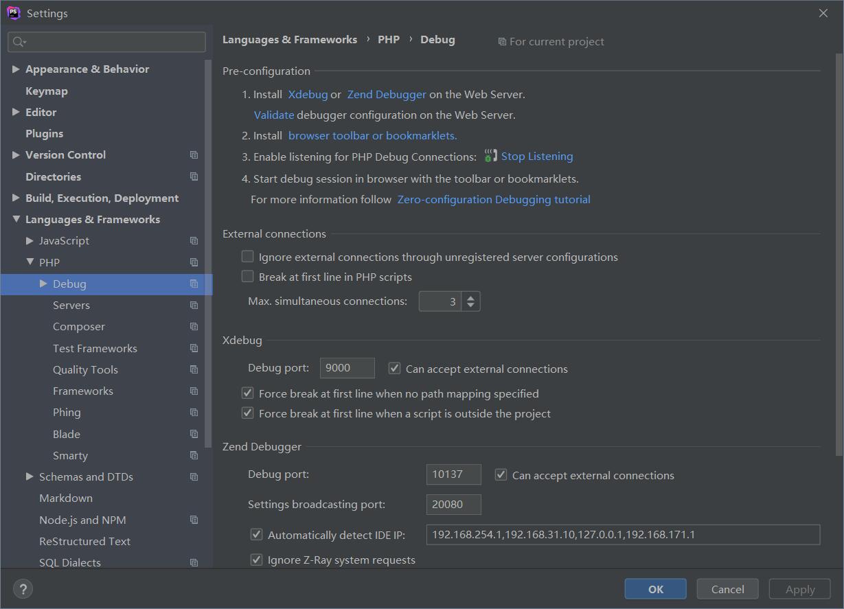 PhpStorm + Xdebug 实现断点调试 - Fogless